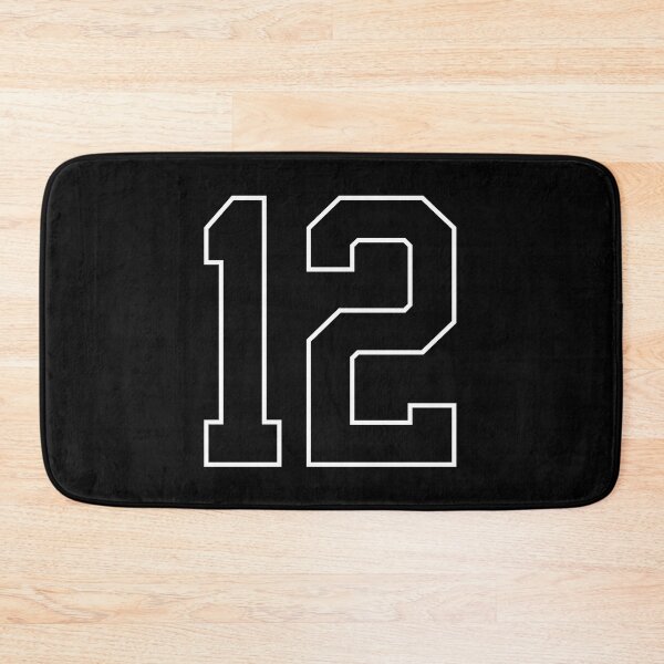 Item preview, Black Number 12 lucky sports jersey twelve designed and sold by HeavyStyle.