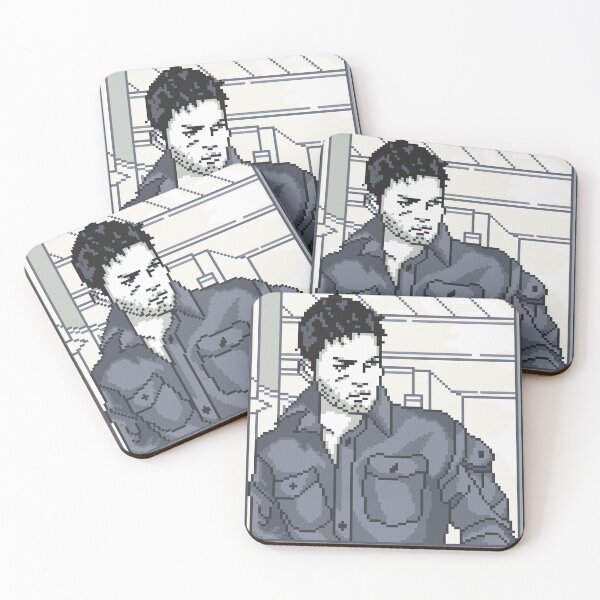 Artikelvorschau, Resident Evil Chris Redfield Pixel Art entworfen und verkauft von AlleenasPixels.