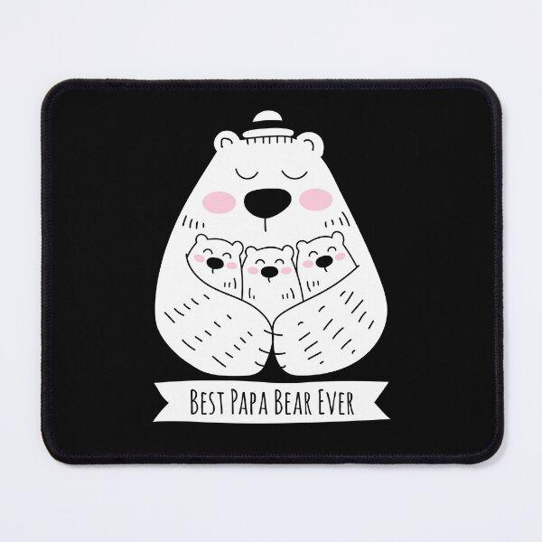 Item preview, Best Papa Bear Ever - 3 Kids designed and sold by HappyCatPrints.