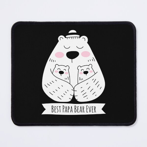 Item preview, Best Papa Bear Ever - 2 Kids designed and sold by HappyCatPrints.