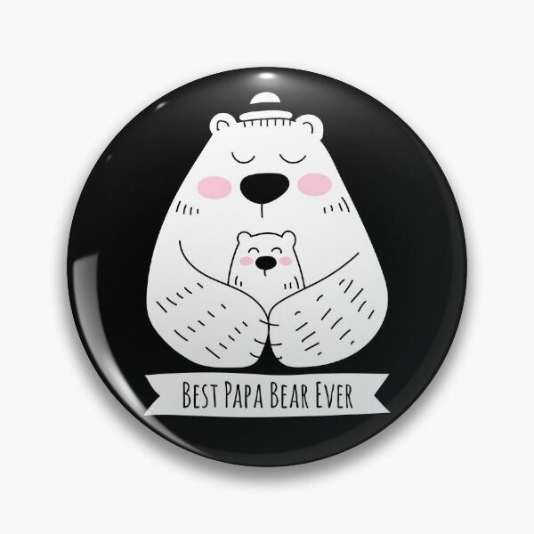 Item preview, Best Papa Bear Ever - 1 Kid designed and sold by HappyCatPrints.