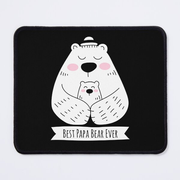 Item preview, Best Papa Bear Ever - 1 Kid designed and sold by HappyCatPrints.