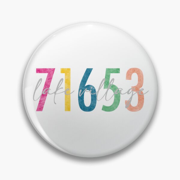 Item preview, Lake Village Zip Code Art designed and sold by kikicantrell.