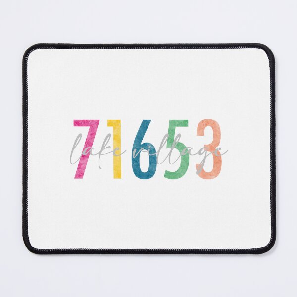 Item preview, Lake Village Zip Code Art designed and sold by kikicantrell.