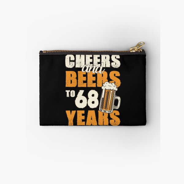 Item preview, Cheers and Beers to 68 years, funny birthday gift designed and sold by HeavyStyle.