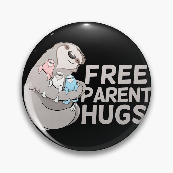 Item preview, Sloth Free Parent Hugs Trans Pride designed and sold by Casey Wilkinson.
