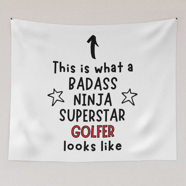Item preview, This is what a Badass, Ninja, Superstar, Golfer looks like designed and sold by TheGreenGoat.