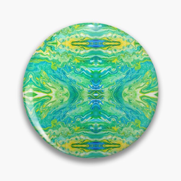 Item preview, Abstract Green, Yellow, Blue, and White Painting designed and sold by Creative-Voyage.