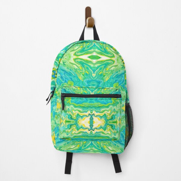 Item preview, Abstract Green, Yellow, Blue, and White Painting designed and sold by Creative-Voyage.