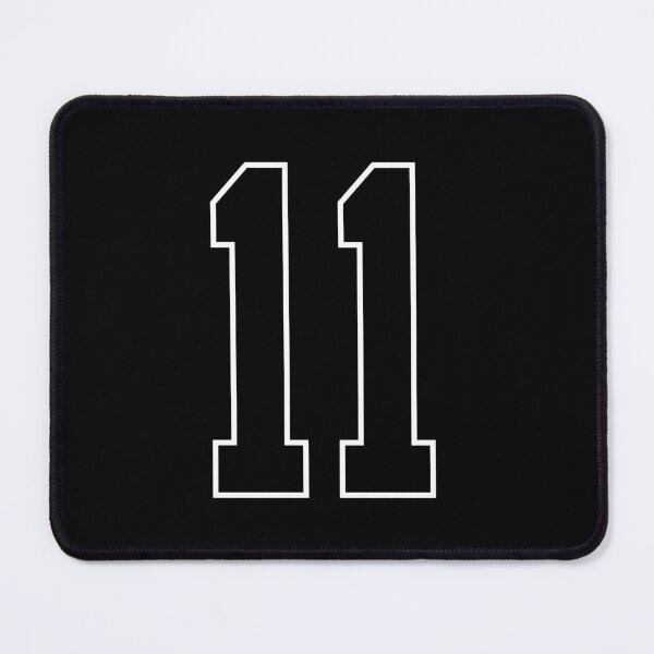 Item preview, Black Number 11 lucky sports jersey eleven designed and sold by HeavyStyle.