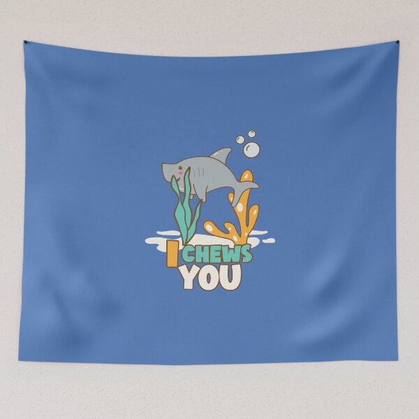 Item preview, I Chews You Cute Shark In The Ocean - Funny Animal Puns designed and sold by NameZpod.