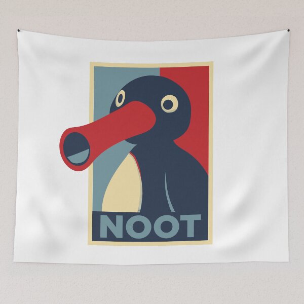 Item preview, Pingu noot Obama hope style designed and sold by VinagreShop.