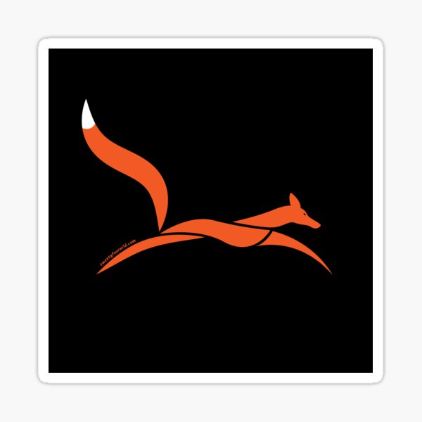 Fox On The Run | Twenty Four Wild Sticker
