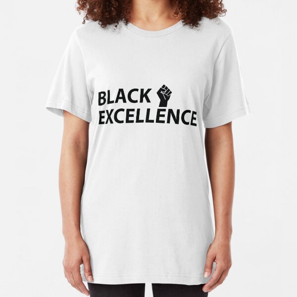 Black Excellence Fist Slim Fit T-Shirt