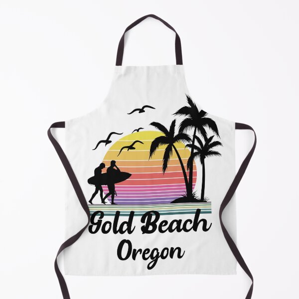 Item preview, Gold Beach Oregon Seaside Retro Sunset designed and sold by mountainadora.