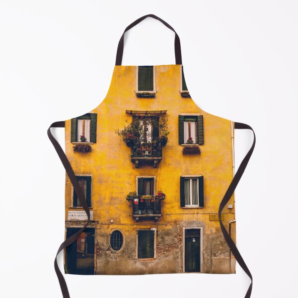 Item preview, Peach and Greens Windows in Venice & Colorful Italian house designed and sold by anisbbmbrush.