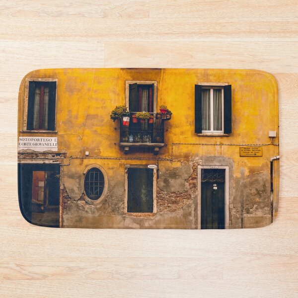 Item preview, Peach and Greens  Windows  in Venice & Colorful Italian house  designed and sold by anisbbmbrush.