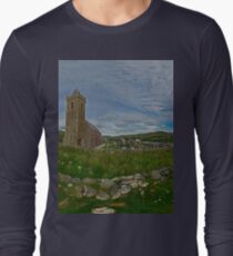 Glencolmcille Panorama with Church Long Sleeve T-Shirt
