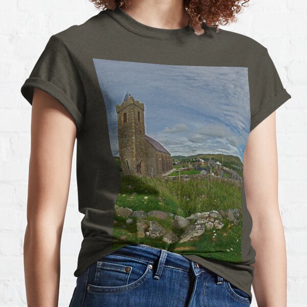 Glencolmcille Panorama with Church Classic T-Shirt