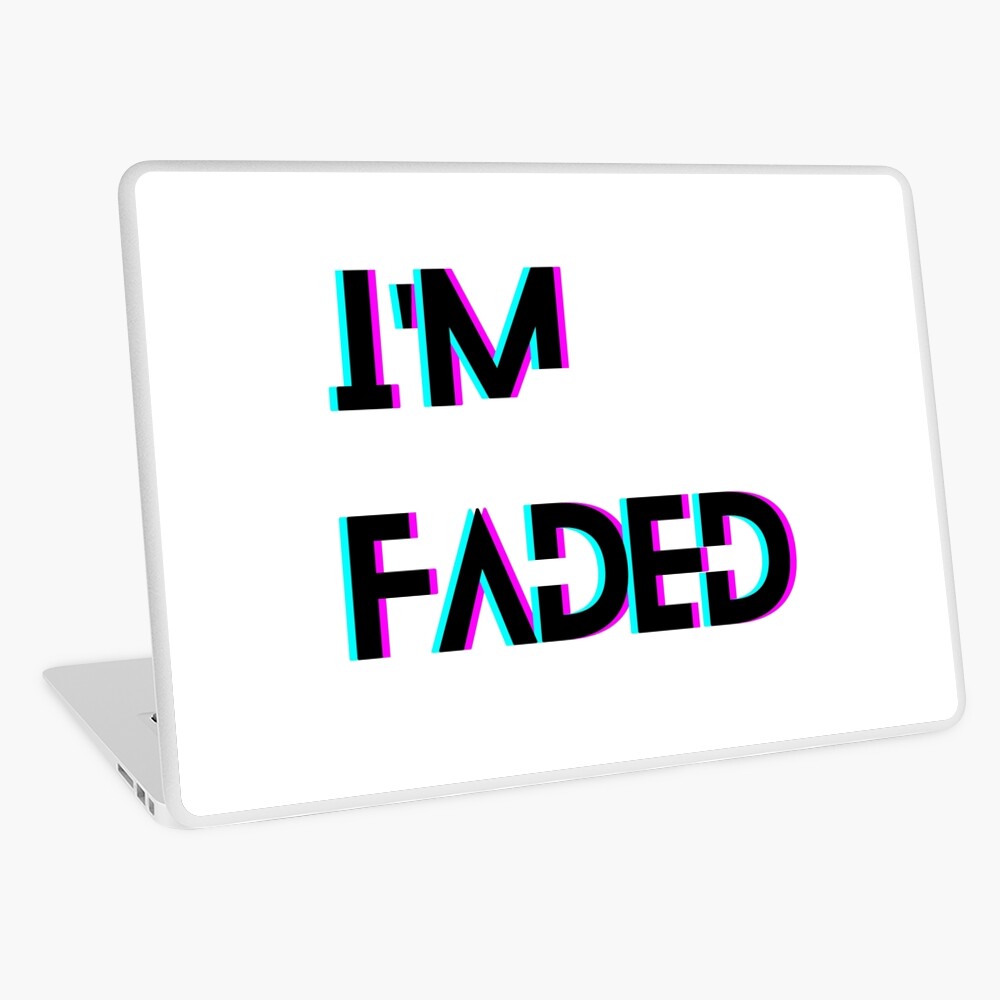 Alan Walker S I M Faded Song Design Laptop Skin For Sale By Sadundesings Redbubble