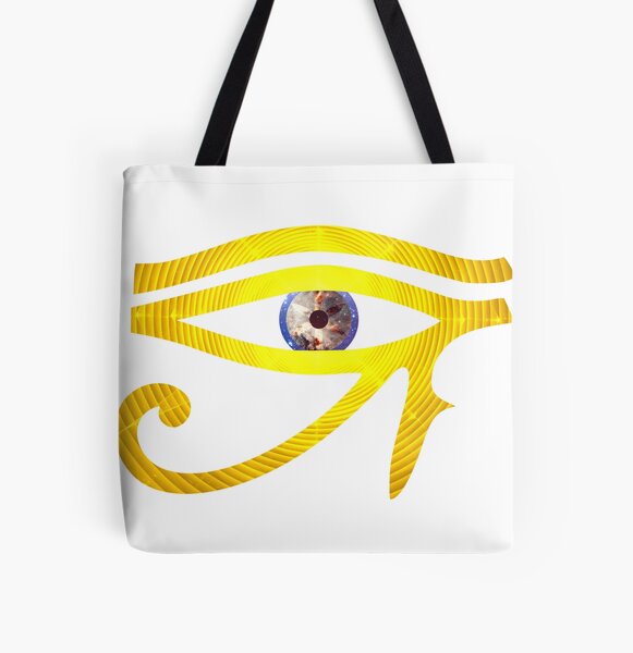 Eye of RA - Eye of Enlightenment || Egyptian Stickers All Over Print Tote Bag