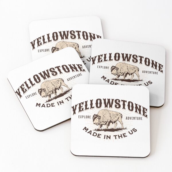 Item preview, Travel Wyoming Adventure Bison Buffalo Yellowstone designed and sold by CattlettArt.