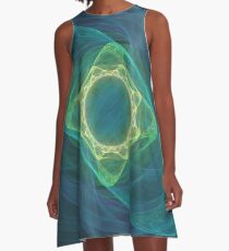 Electric Sea Turtle || FutureLifeFashion.com A-Line Dress