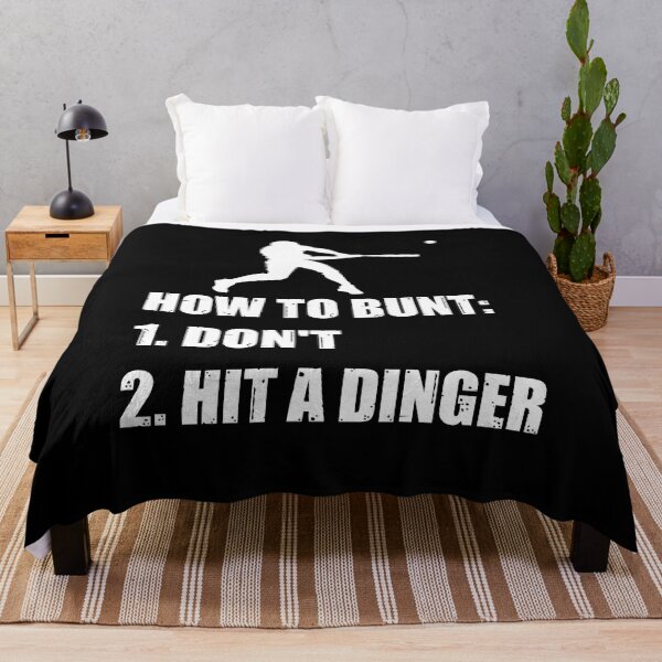 Item preview, How To Bunt Don't Hit A Dinger Funny Baseball  designed and sold by tshirtexpressiv.