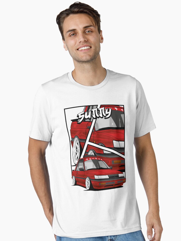 Nissan Sunny B12 Coupe stance static cartoon 