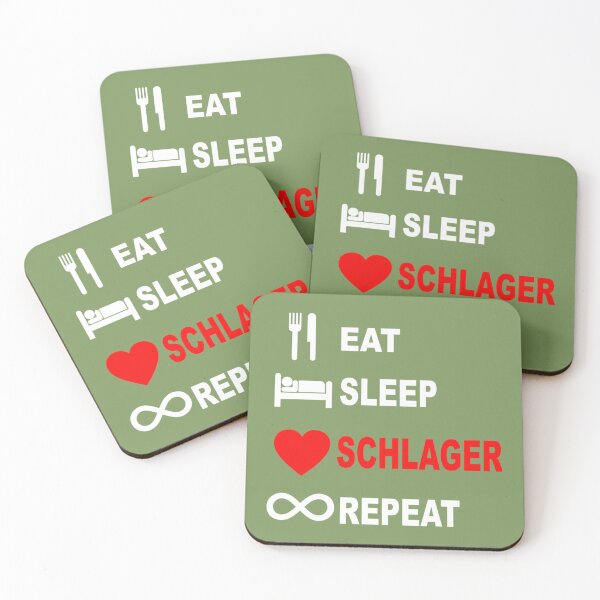 Item preview, Eat Sleep Schlager Repeat Schlagermusik Herz Musik    designed and sold by typeshirtds.