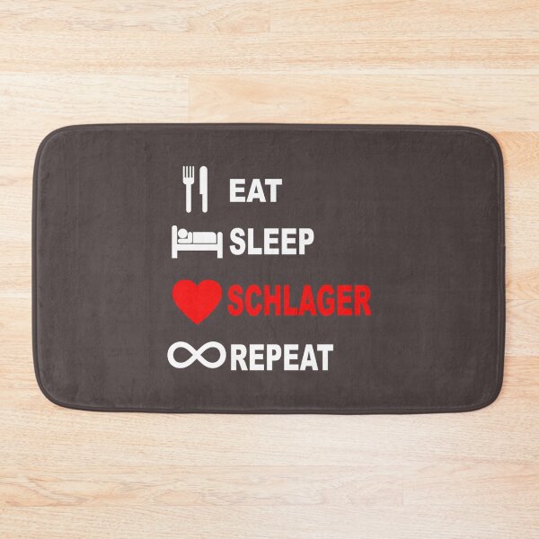 Item preview, Eat Sleep Schlager Repeat Schlagermusik Herz Musik    designed and sold by typeshirtds.