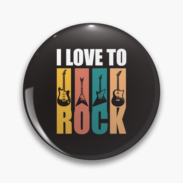 Item preview, I Love To Rock Musiker Gitarrenspieler Retro   designed and sold by typeshirtds.