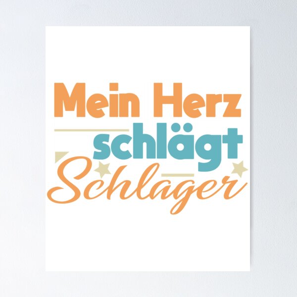 Item preview, Mein Herz schlägt Schlager    designed and sold by typeshirtds.