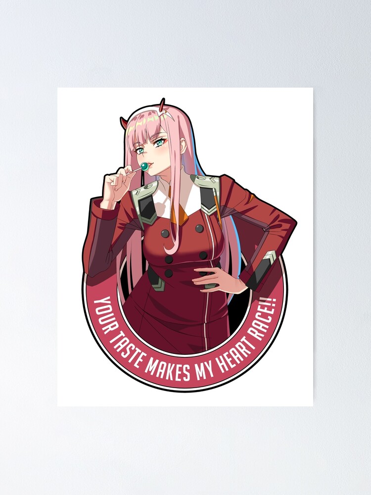 Zero two, Anime darling in the franxx! Poster for Sale by The