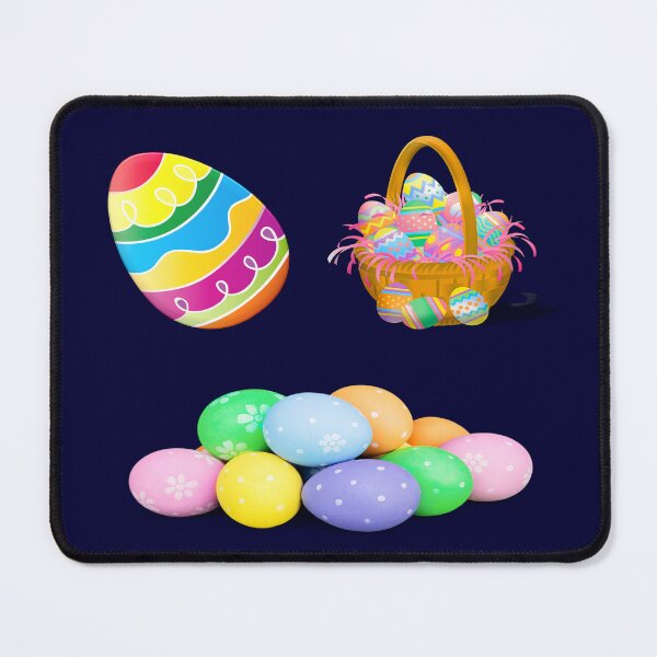 Item preview, happy easter colorful design of easter bunny and eggs basket designed and sold by DahliaBlanche.