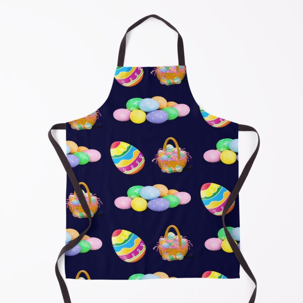 Item preview, happy easter colorful design of easter bunny and eggs basket designed and sold by DahliaBlanche.