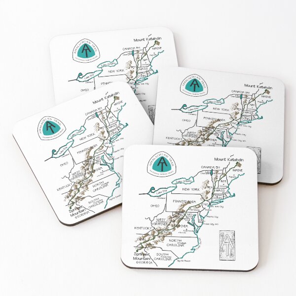 Item preview, Appalachian Trail Map designed and sold by ThreadsNouveau.