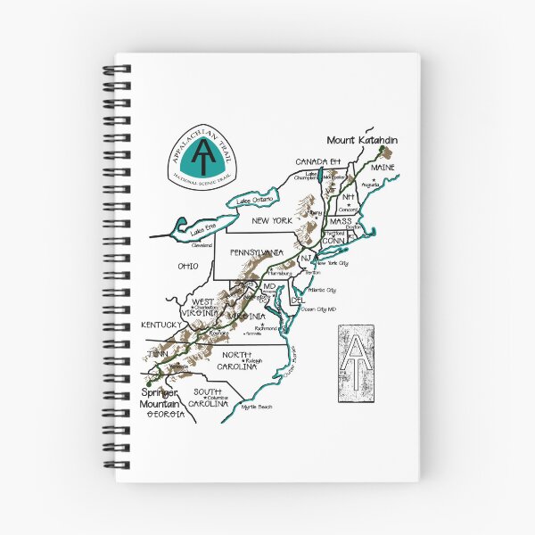 Item preview, Appalachian Trail Map designed and sold by ThreadsNouveau.
