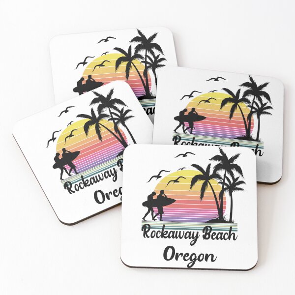 Item preview, Rockaway Beach Oregon Seaside Retro Sunset designed and sold by mountainadora.