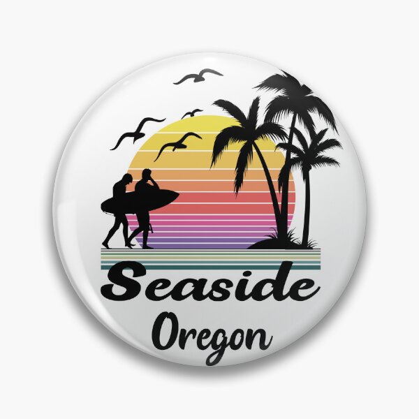 Item preview, Seaside Oregon Seaside Retro Sunset designed and sold by mountainadora.