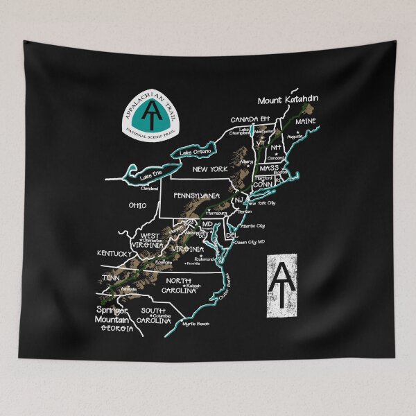 Item preview, Appalachian Trail Map designed and sold by ThreadsNouveau.