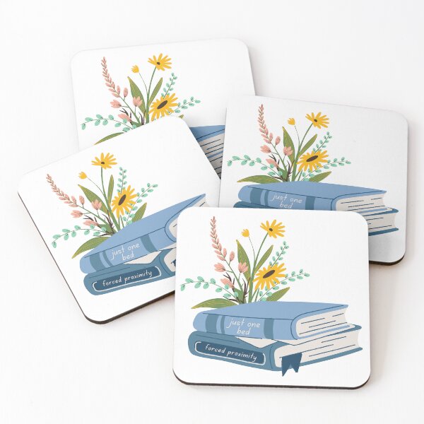 Item preview, Forced Proximity Book Stack and Flowers  designed and sold by MeCoDesigns.