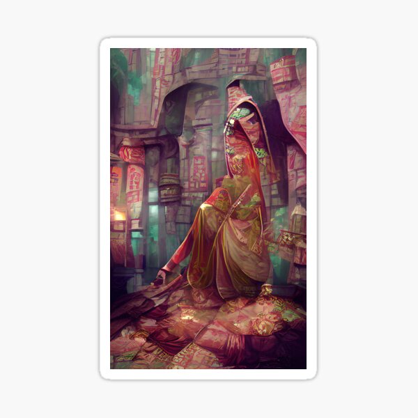 "Trade Begum" Sticker by PlacidHinds Redbubble