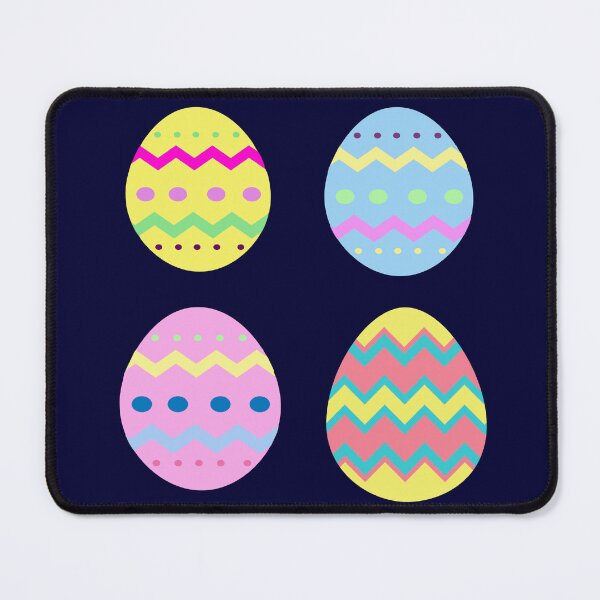Item preview, happy easter colorful design of easter eggs in pastel colors designed and sold by DahliaBlanche.