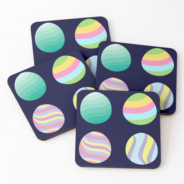 Item preview, happy easter colorful design of easter eggs in pastel colors designed and sold by DahliaBlanche.