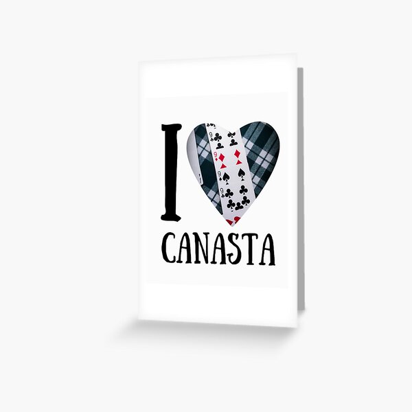 I love canasta | Canasta lovers | Dad playing canasta Greeting Card