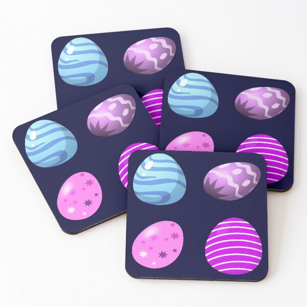 Item preview, happy easter colorful design of easter eggs in bright colors designed and sold by DahliaBlanche.