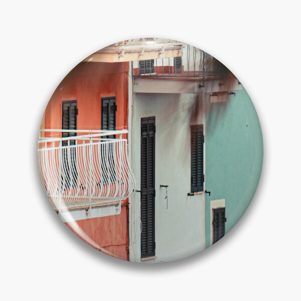 Item preview, Colorful houses in row Venice & pink Italian house  designed and sold by anisbbmbrush.