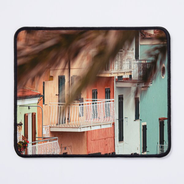 Item preview, Colorful houses in row Venice & pink Italian house  designed and sold by anisbbmbrush.