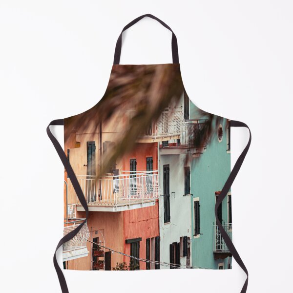 Item preview, Colorful houses in row Venice & pink Italian house designed and sold by anisbbmbrush.